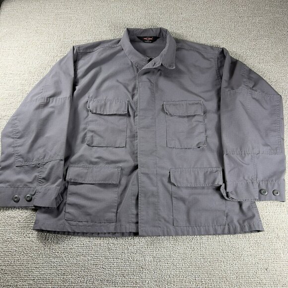 Tru-Spec Utility Tactical RipStop Shirt Jacket Gray Men’s Size XL - Picture 1 of 8